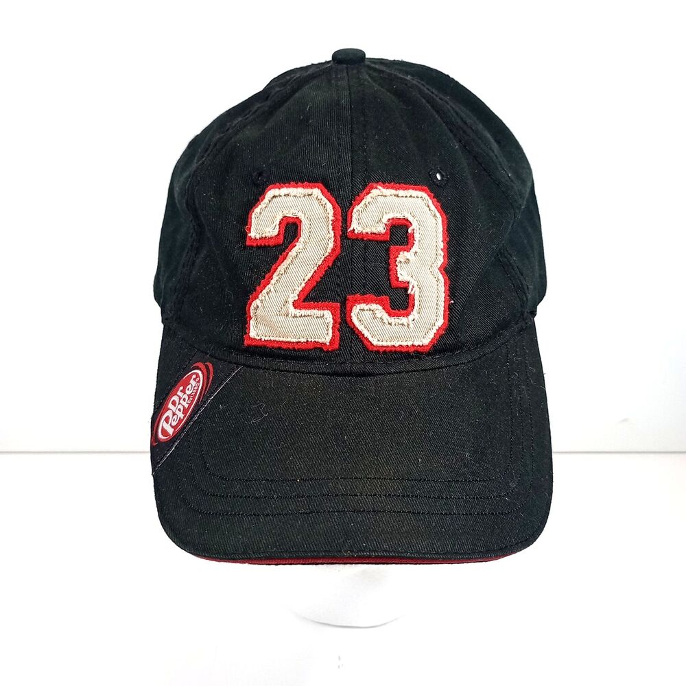 Vintage Dr Pepper 23 Baseball Cap Hat Black Red Soda Promo Strapback Cotton Dad